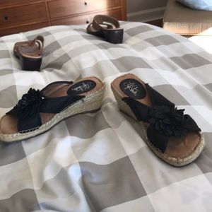 These are wedges and a nice pare of shoes.........